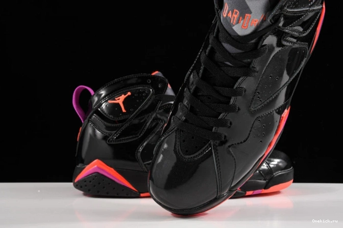 One Kick Black Retro 7 Air Patent 313358-006 Jordan 0802